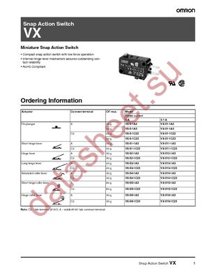 VX-01-1C23 datasheet  